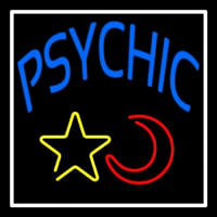 Blue Psychic With Moon And Star Neonkyltti
