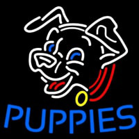 Blue Puppies Neonkyltti