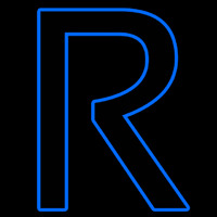 Blue R Logo Neonkyltti