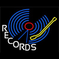 Blue Records Block Neonkyltti
