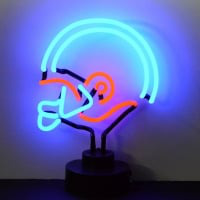 Blue Red Football Helmet Desktop Neonkyltti