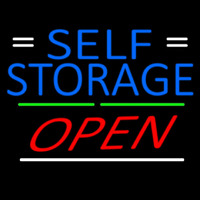 Blue Self Storage With Open 3 Neonkyltti