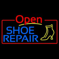 Blue Shoe Repair Open Neonkyltti