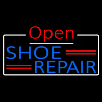 Blue Shoe Repair Open With Border Neonkyltti