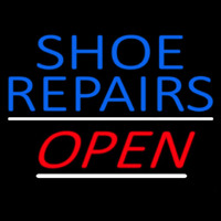 Blue Shoe Repairs Open Neonkyltti