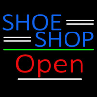 Blue Shoe Shop Open Neonkyltti