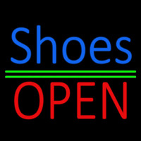 Blue Shoes Open With Line Neonkyltti