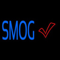 Blue Smog Check With Logo Neonkyltti