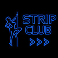 Blue Strip Club Neonkyltti