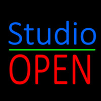 Blue Studio Red Open 3 Neonkyltti