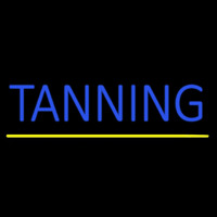 Blue Tanning Yellow Line Neonkyltti