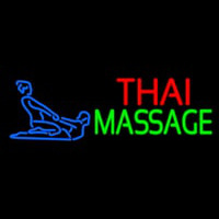 Blue Thai Massage Logo Neonkyltti