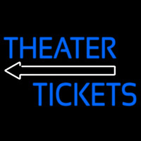 Blue Theatre Tickets With Arrow Neonkyltti