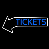 Blue Tickets With Arrow Neonkyltti