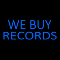 Blue We Buy Records 2 Neonkyltti