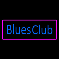 Blues Club Pink Border Neonkyltti