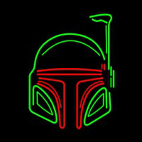 Boba Fett Helmet Star Wars Neonkyltti