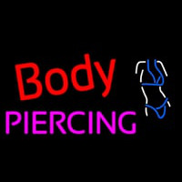 Body Piercing Logo Neonkyltti