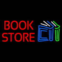 Book Store With Book Logo Neonkyltti