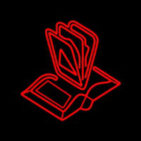 Books Logo Neonkyltti