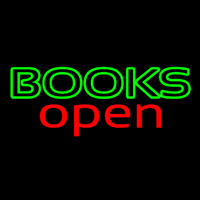 Books Red Open Neonkyltti