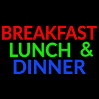 Breakfast Lunch And Dinner Neonkyltti