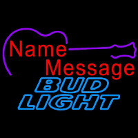 Bud Light Acoustic Guitar Beer Sign Neonkyltti