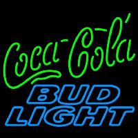 Bud Light Coca Cola Green Neonkyltti