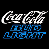 Bud Light Coca Cola White Beer Sign Neonkyltti