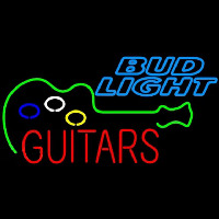 Bud Light Guitar Flashing Beer Sign Neonkyltti