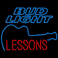 Bud Light Guitar Lessons Beer Sign Neonkyltti