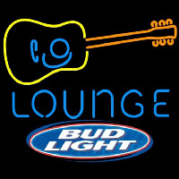 Bud Light Guitar Lounge Beer Sign Neonkyltti