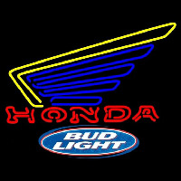Bud Light Logo Honda Motorcycles Gold Wing Beer Sign Neonkyltti