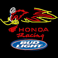 Bud Light Logo Honda Racing Woody Woodpecker Crf 250450 Beer Sign Neonkyltti