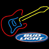 Bud Light Logob Guitar Beer Sign Neonkyltti