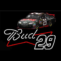 Bud with 29 Nascar Neonkyltti