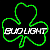 Budlight Green Clover Beer Sign Neonkyltti