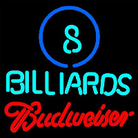 Budweiser Ball Billiards Pool Beer Sign Neonkyltti