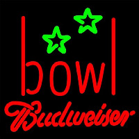 Budweiser Bowling Alley Beer Sign Neonkyltti