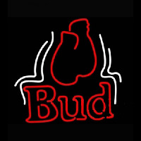 Budweiser Bud Boxing Gloves Beer Light Neonkyltti