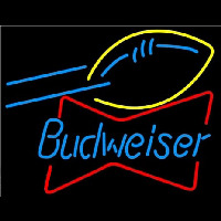 Budweiser Football Bowtie Neonkyltti