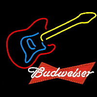 Budweiser Logo Guitar Beer Sign Neonkyltti