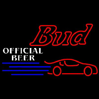 Budweiser Offical Nascar 2 Beer Sign Neonkyltti