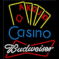 Budweiser Poker Casino Ace Series Beer Sign Neonkyltti