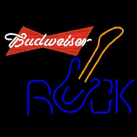 Budweiser Red Rock Guitar Beer Sign Neonkyltti