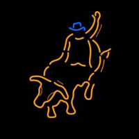 Bull Fighter With Bull Red Neonkyltti