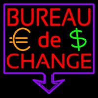 Bureau De Change Neonkyltti
