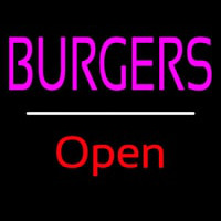 Burgers Open White Line Neonkyltti