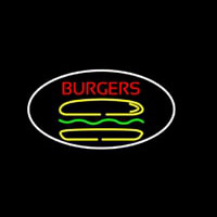 Burgers Oval Neonkyltti
