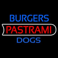 Burgers Pastrami Dogs Neonkyltti